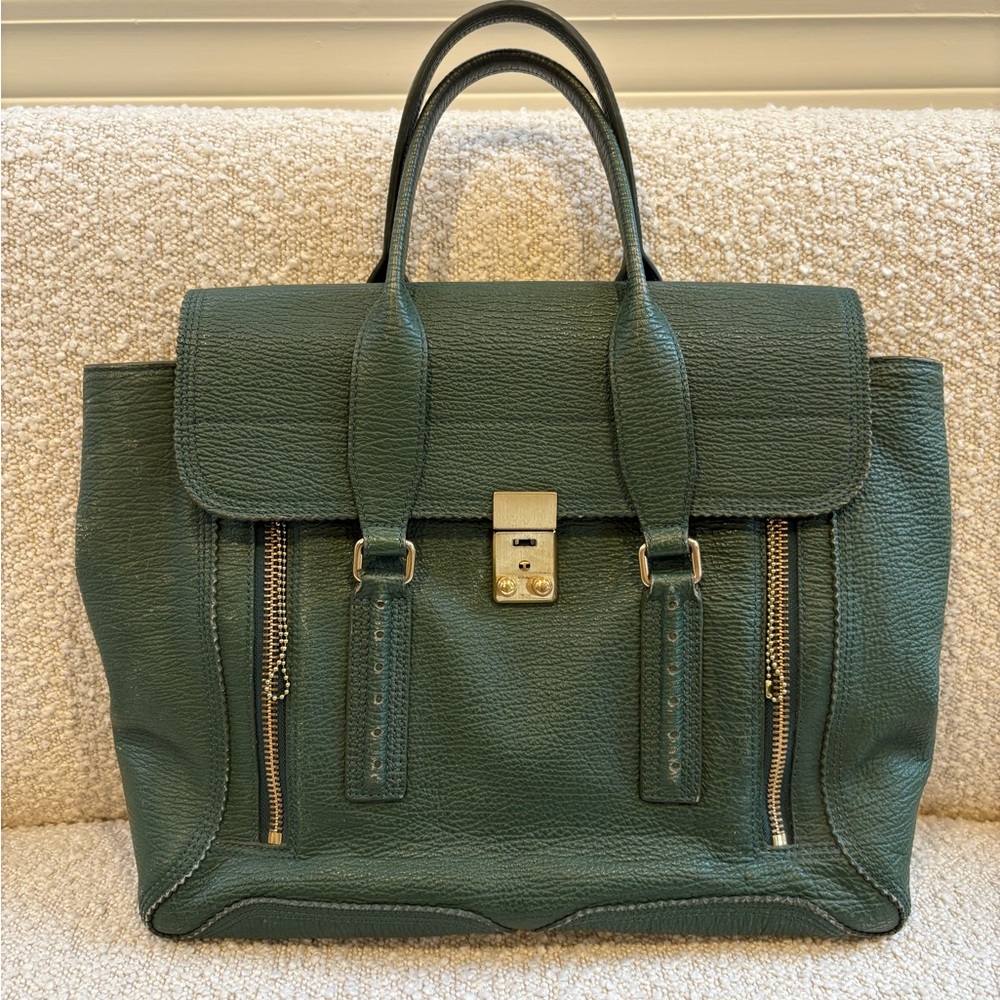 3.1 Phillip Lim Emerald Jade Pashli Tote Bag